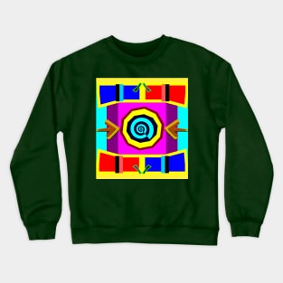 Spiral arrow and target Crewneck Sweatshirt